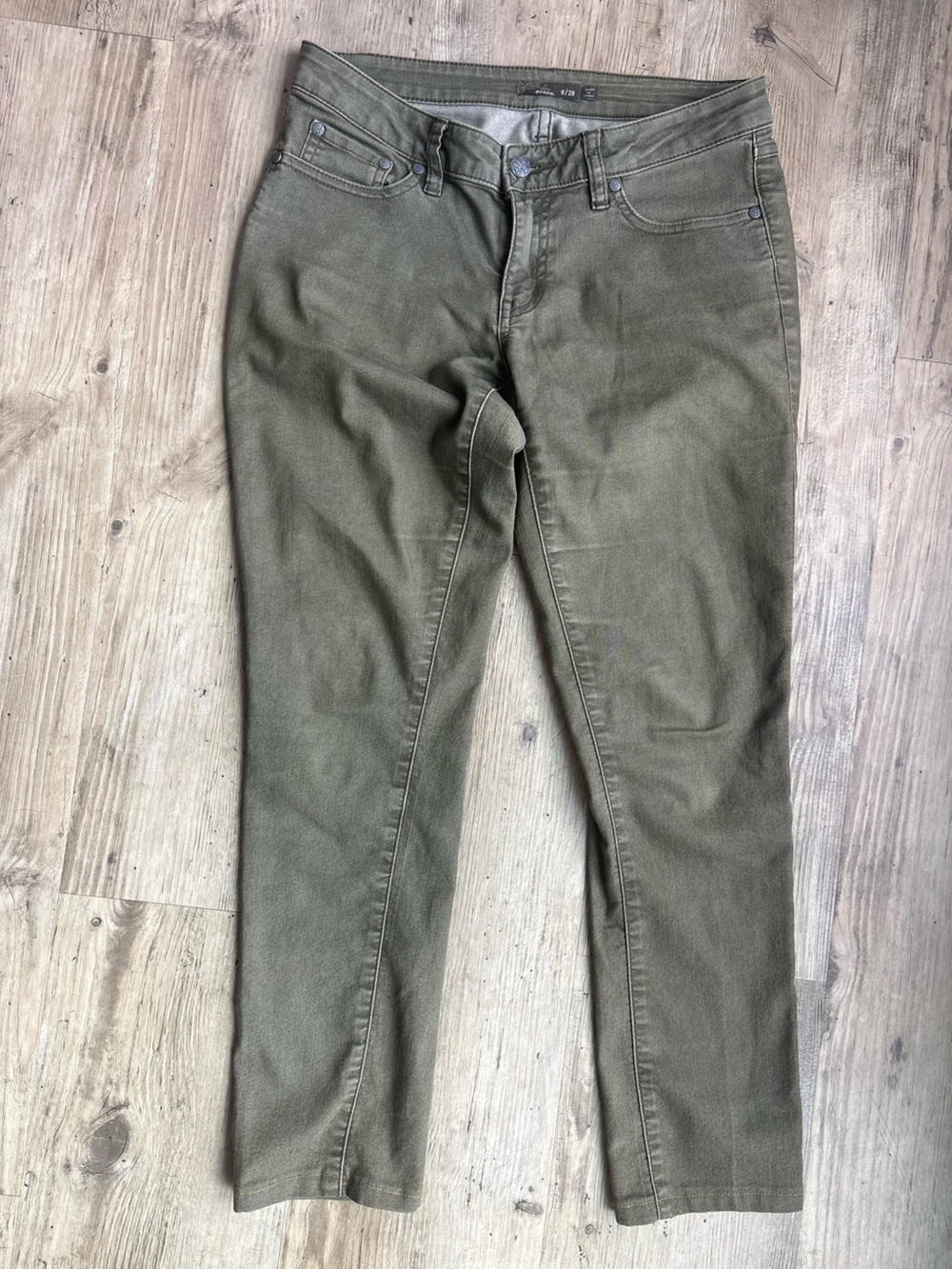 Prana Olive Green Women's Skinny Jeans
